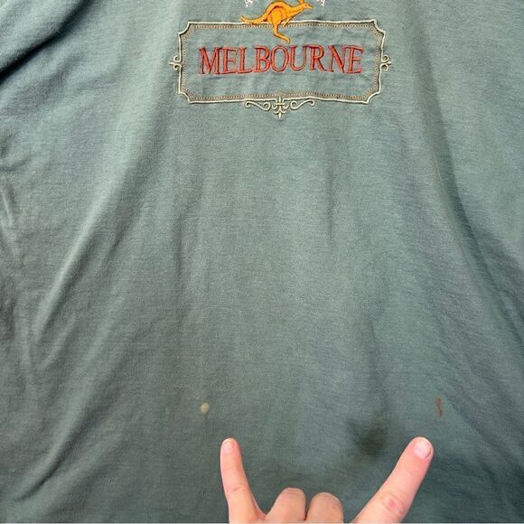 Vtg 90s Made in Australia EMU embroidery tshirt xl single stitch - Picture 12 of 16